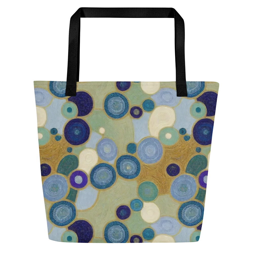 Celestial Pebble on Large Tote Bag W/ Pocket — Front