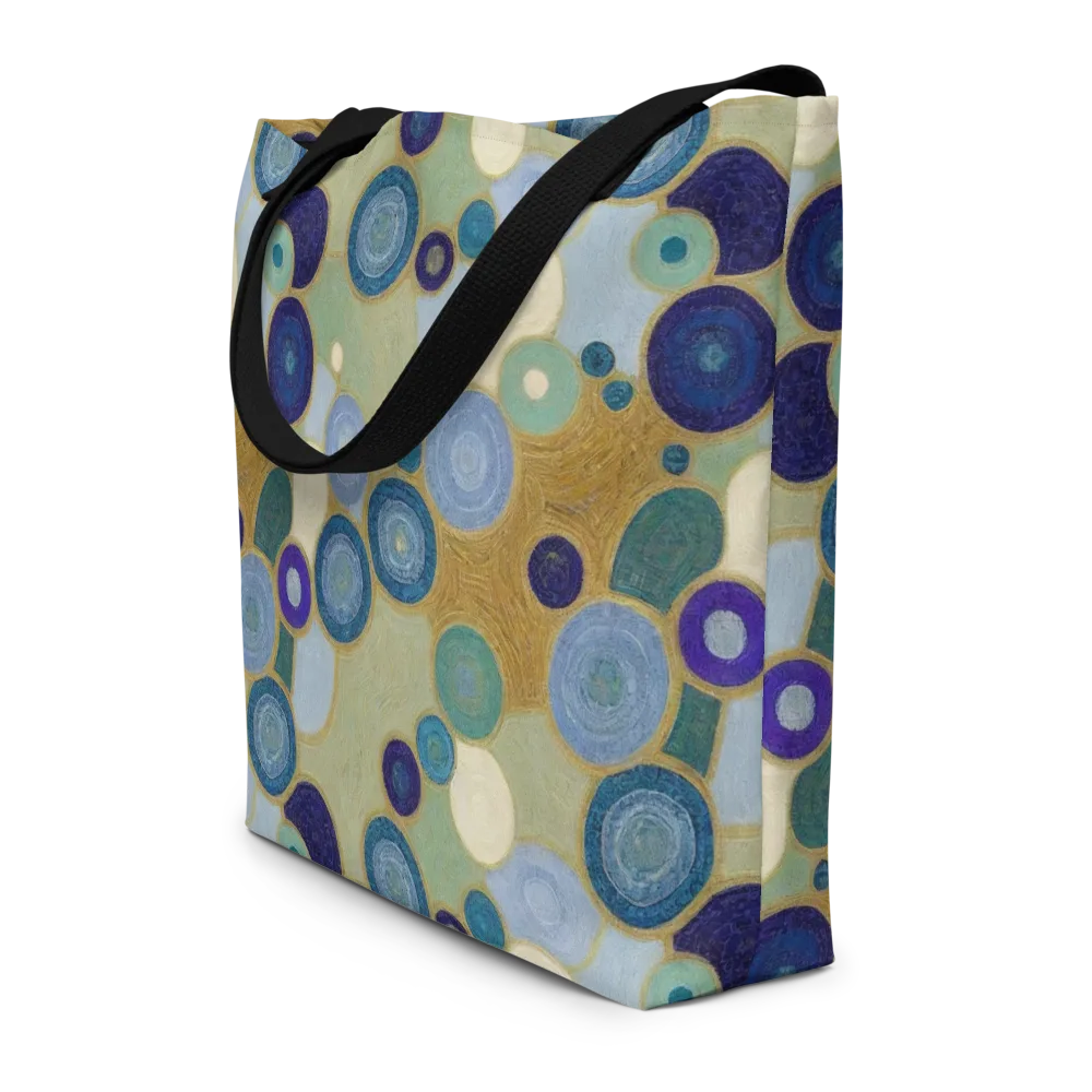 Celestial Pebble on Large Tote Bag W/ Pocket — Front