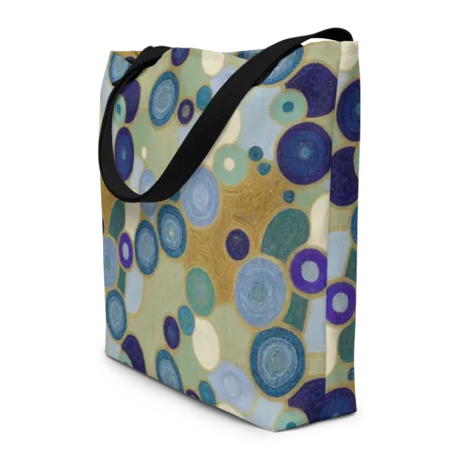 Celestial Pebble on a Large Tote Bag W/ Pocket