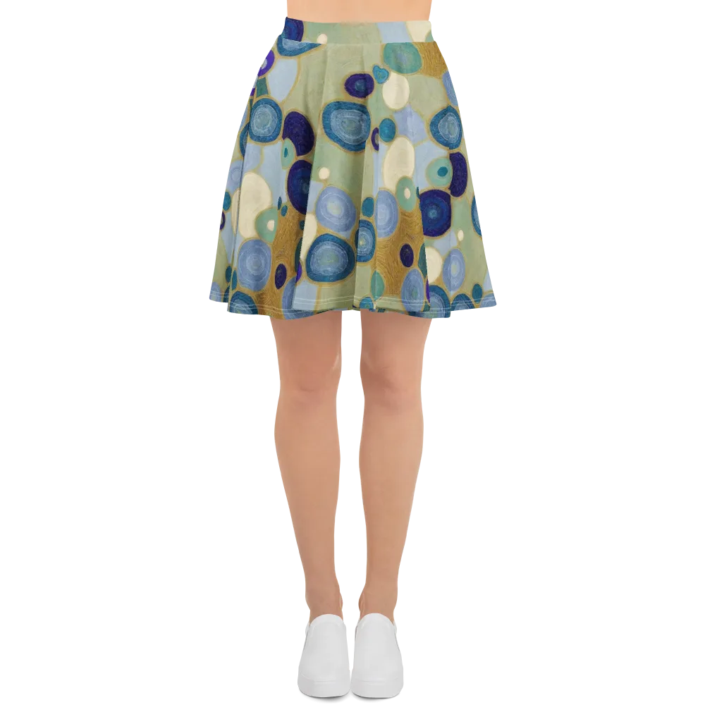 Celestial Pebble on Skater Skirt — Front