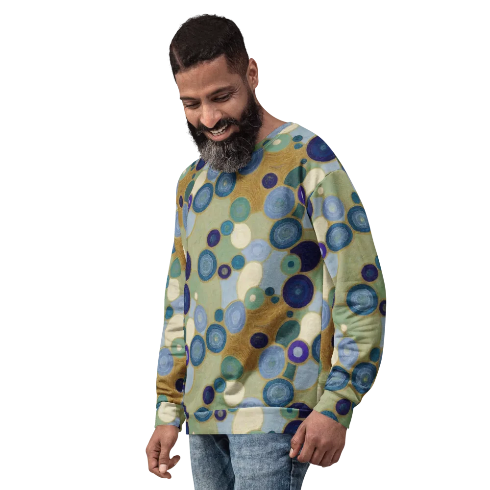 Celestial Pebble on Sweatshirt — Left Front