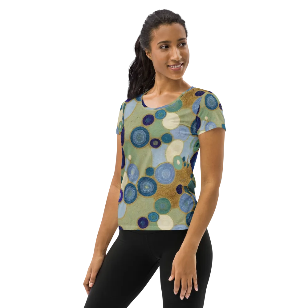 Celestial Pebble on Women's Athletic T-Shirt — Left