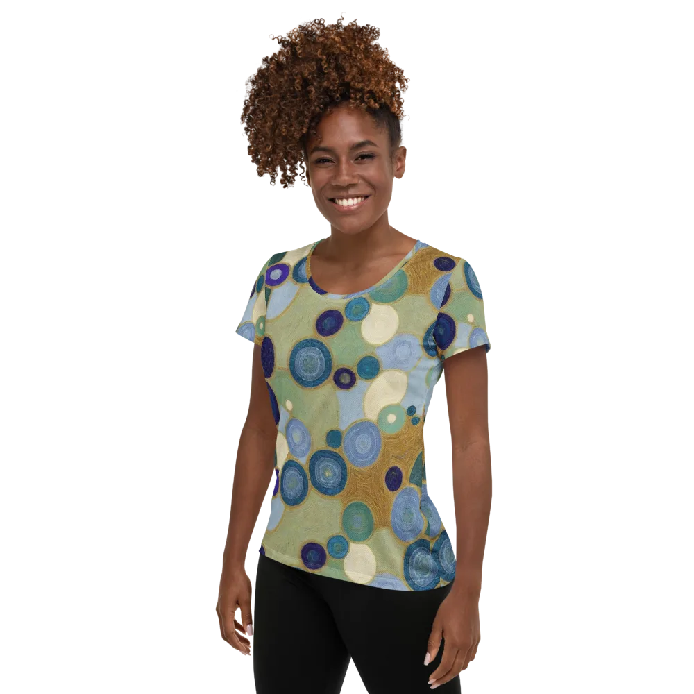 Celestial Pebble on Women's Athletic T-Shirt — Left