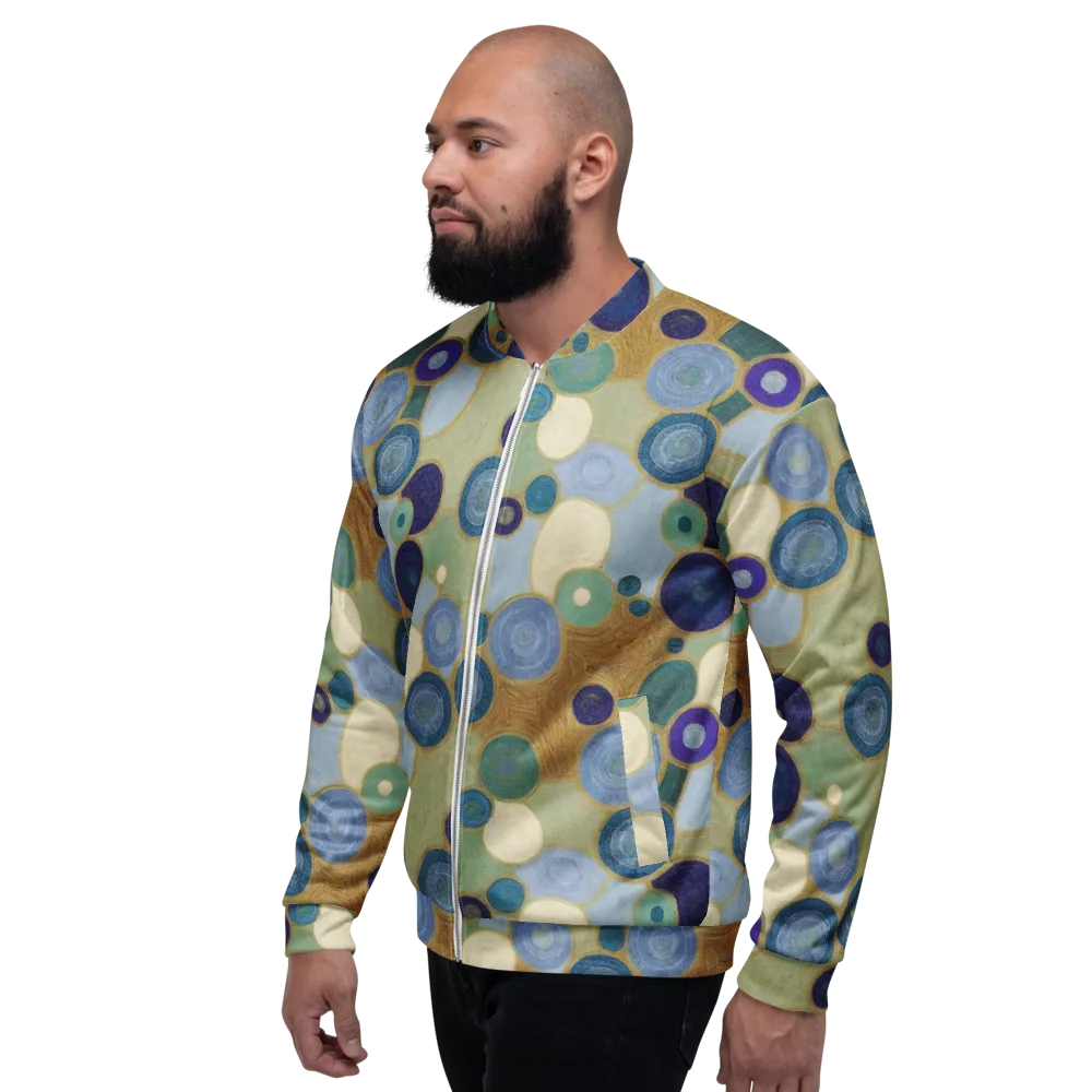 Celestial Pebble on Bomber Jacket — Left