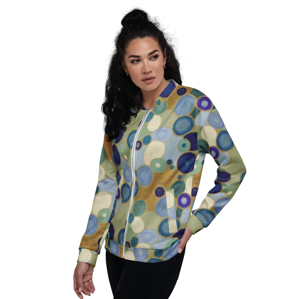 Celestial Pebble on Bomber Jacket — Left