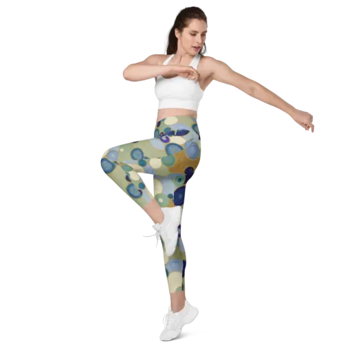 Celestial Pebble on a Leggings with Pockets
