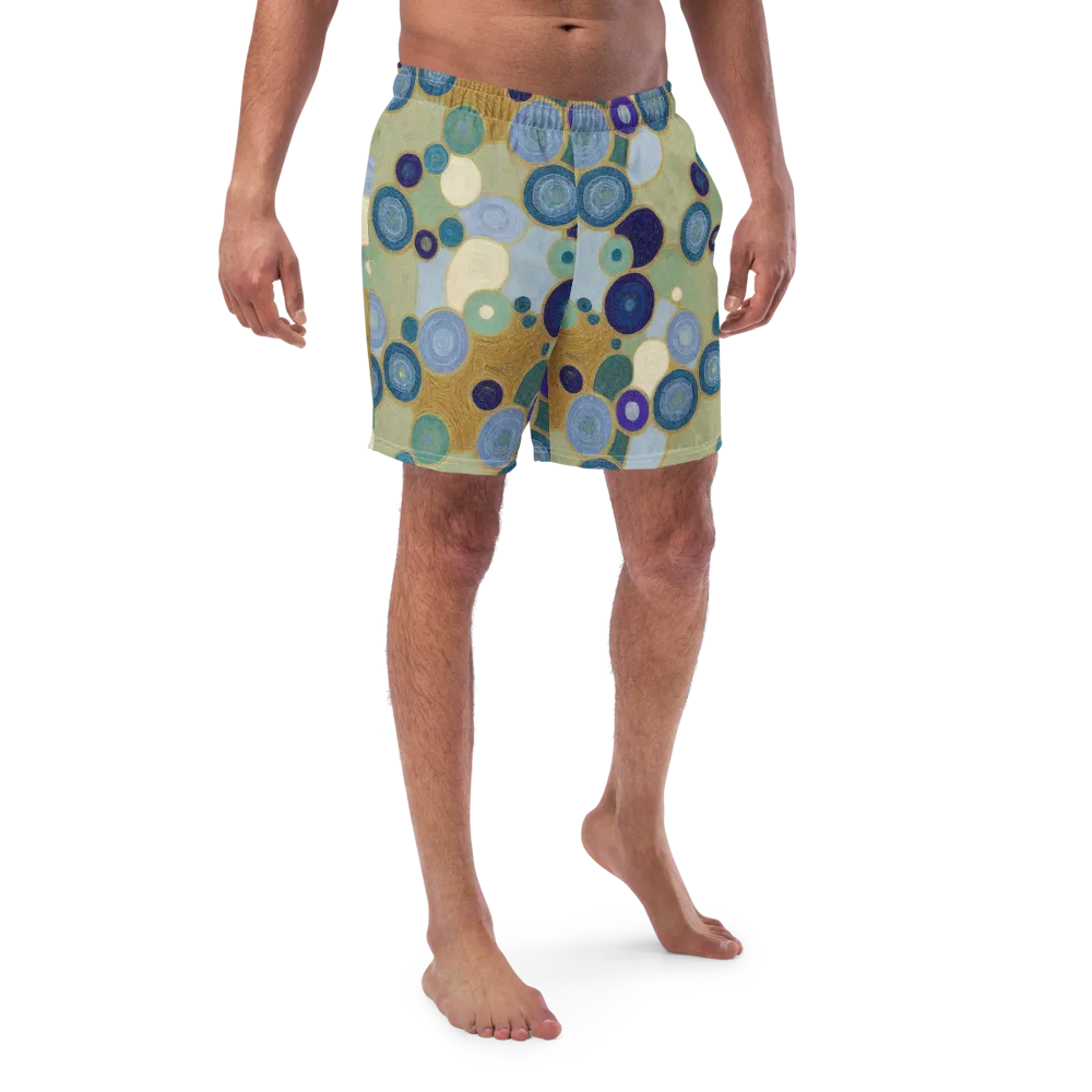 Celestial Pebble on Swim Trunks — Front