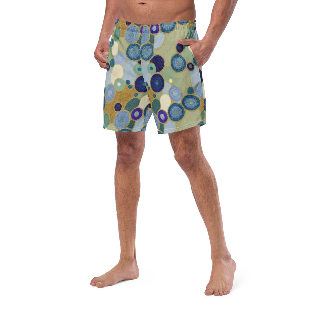 Celestial Pebble on Swim Trunks — Left Front