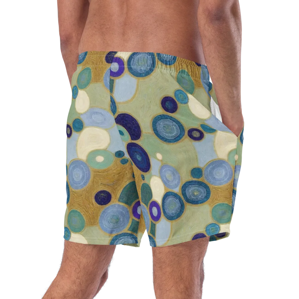 Celestial Pebble on Swim Trunks — Right Back