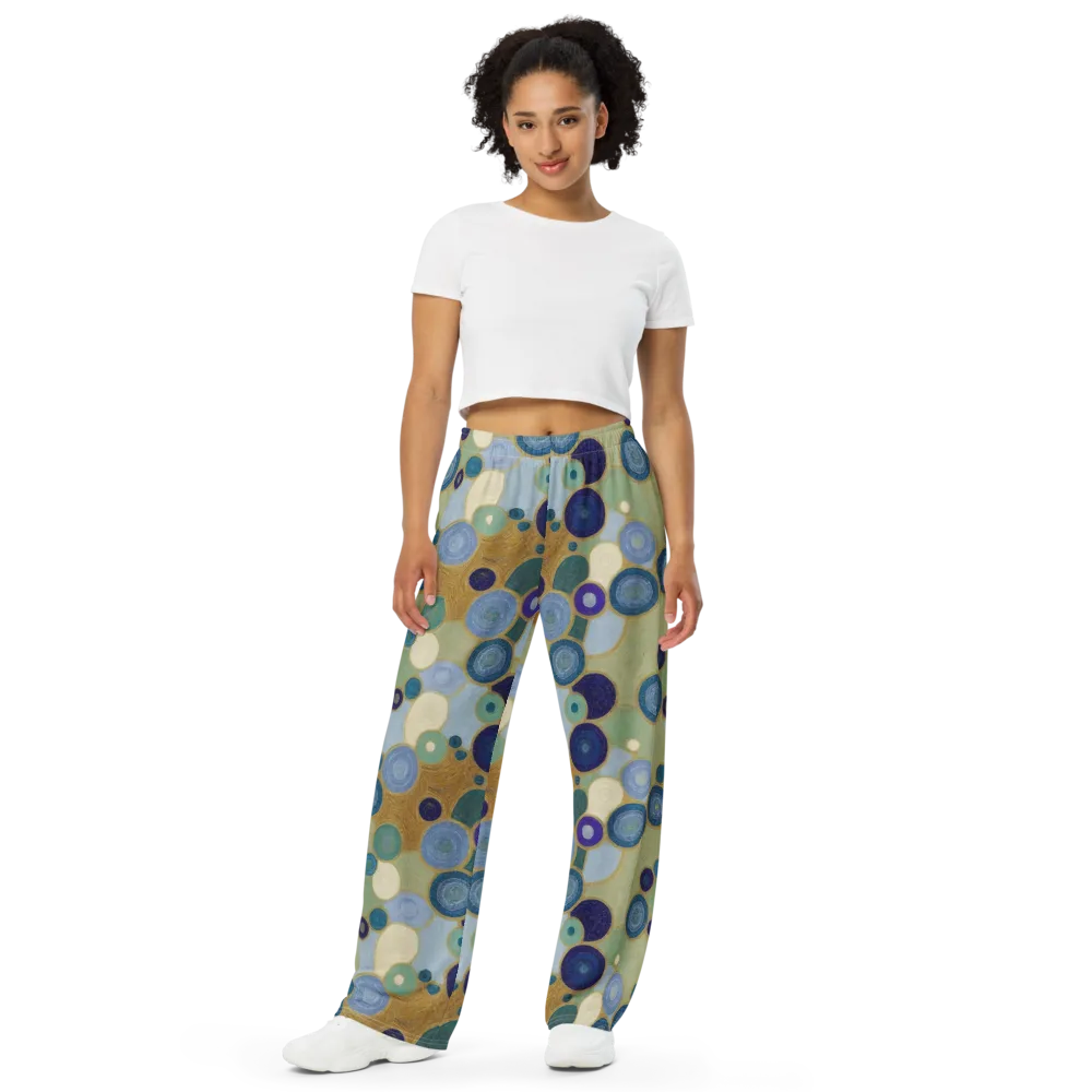 Celestial Pebble on Wide-Leg Pants — Front