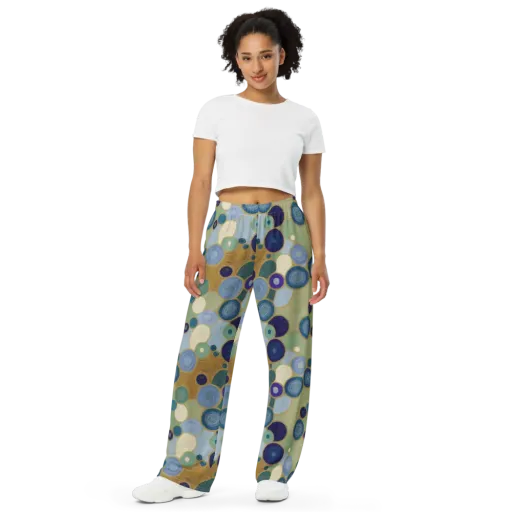 Celestial Pebble on a Wide-Leg Pants