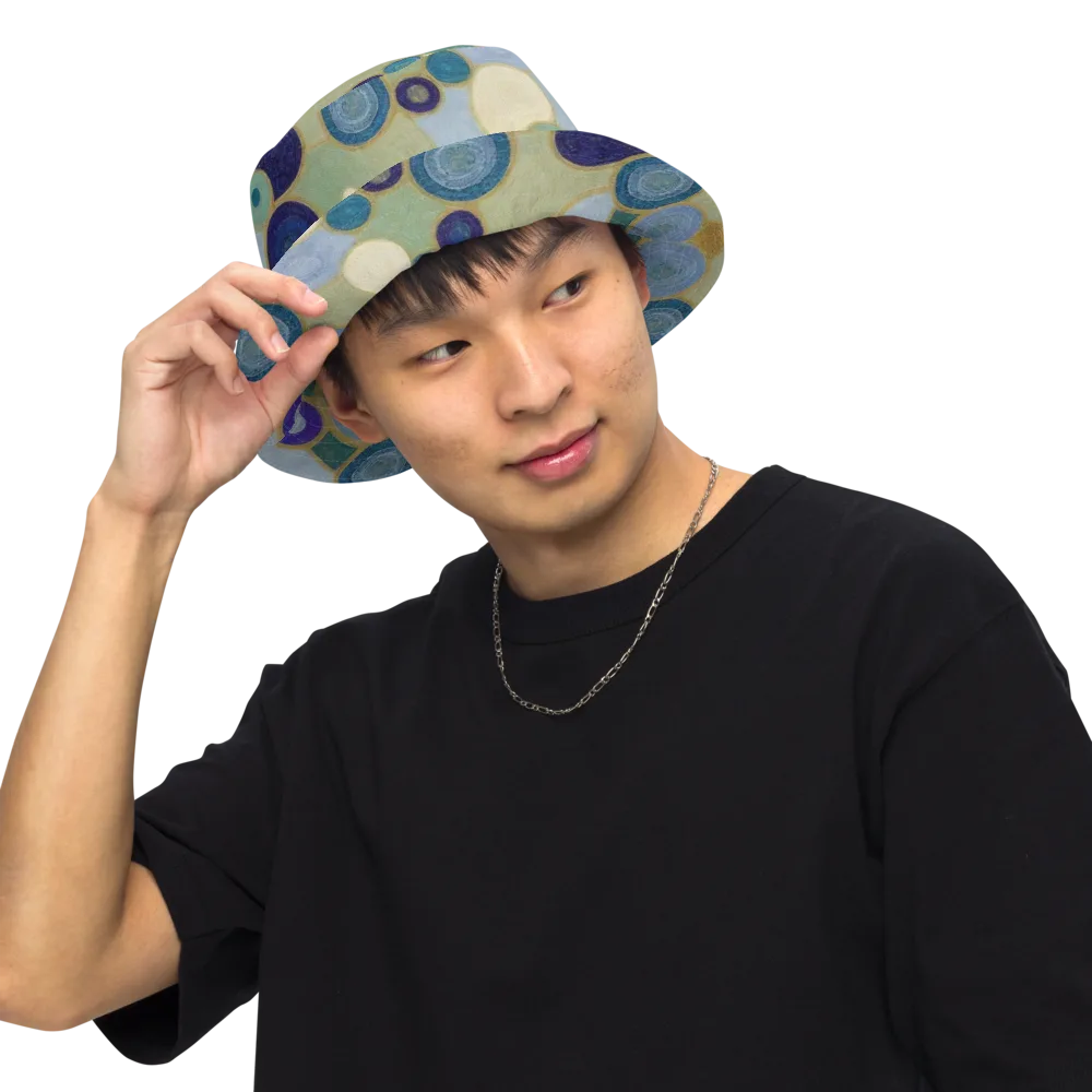 Celestial Pebble on Reversible Bucket Hat — Front Inside