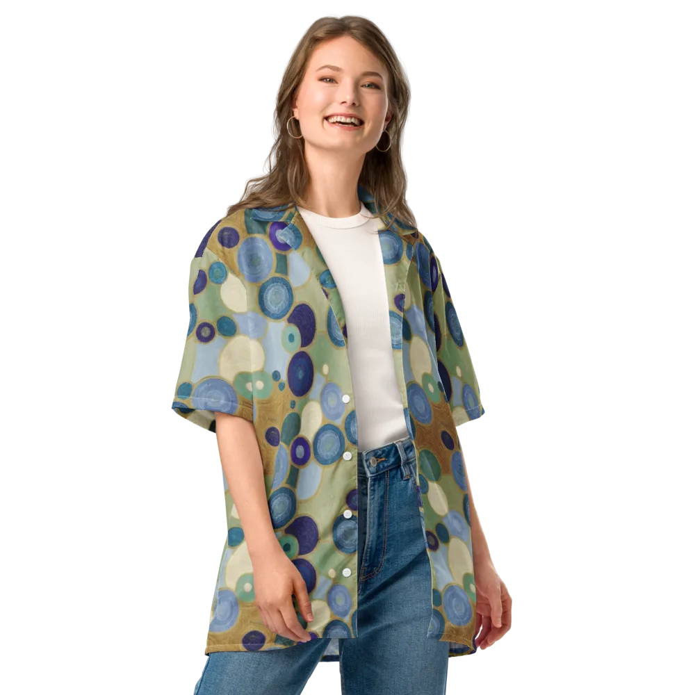 Celestial Pebble on Button Shirt — Front