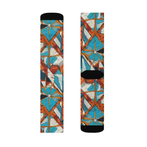 Coral Compass on a Socks