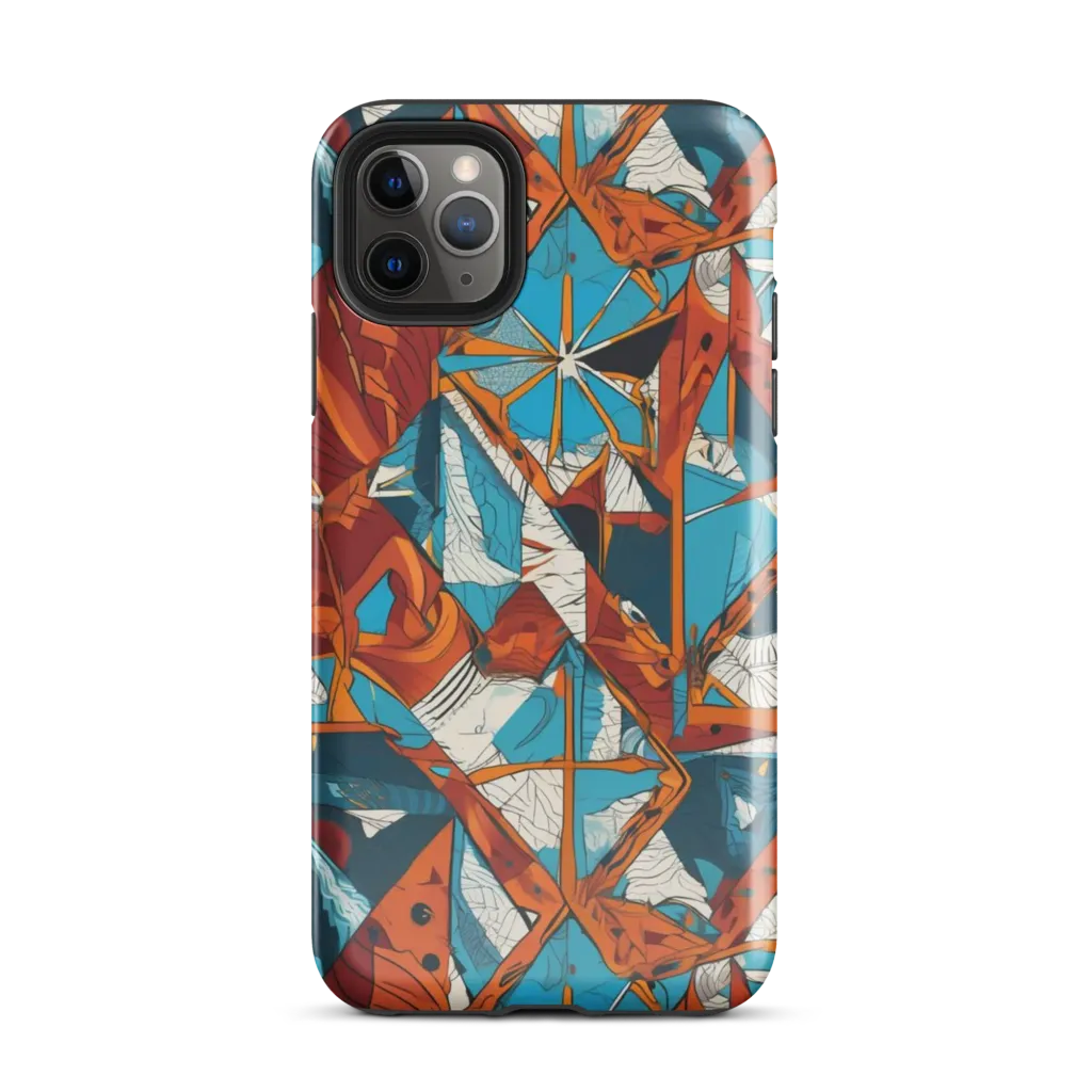Coral Compass on Tough Case for iPhone® — Front