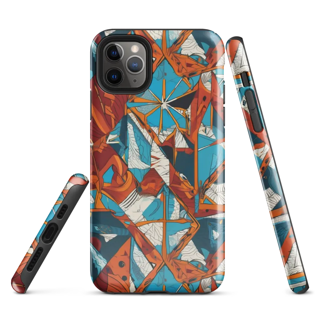 Coral Compass on Tough Case for iPhone® — Front