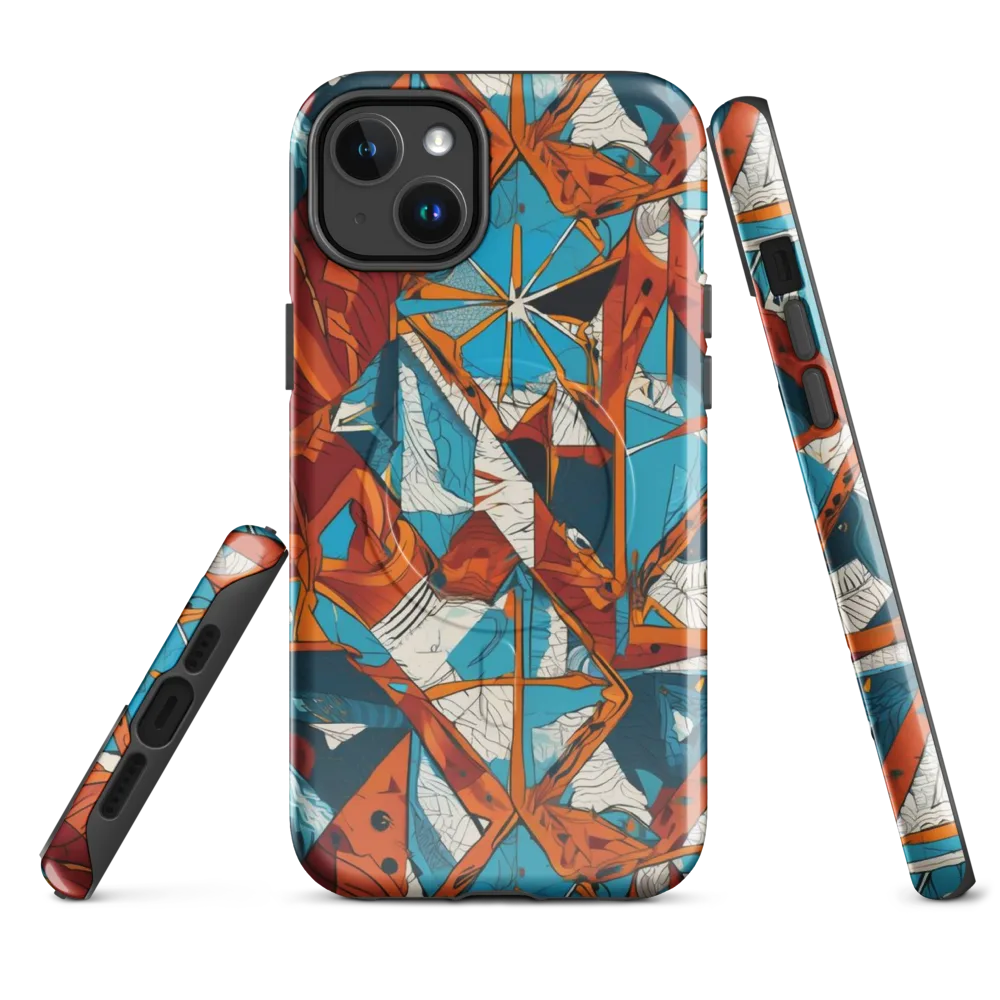 Coral Compass on MagSafe Tough Case for iPhone® — Front
