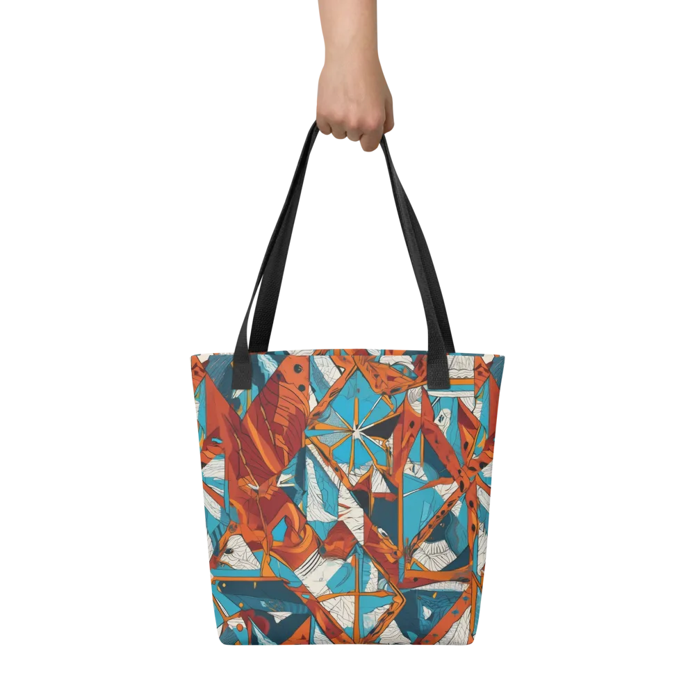 Coral Compass on Tote Bag — Front