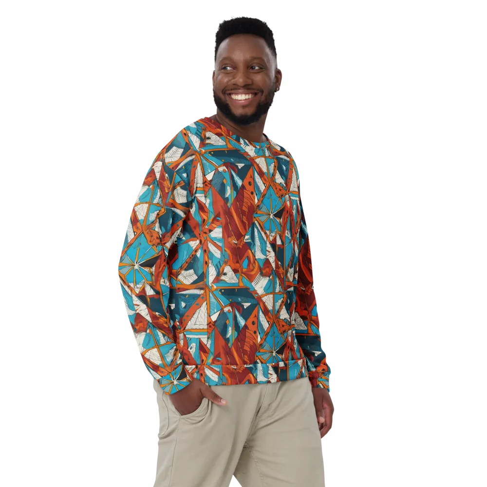 Coral Compass on Sweatshirt — Front