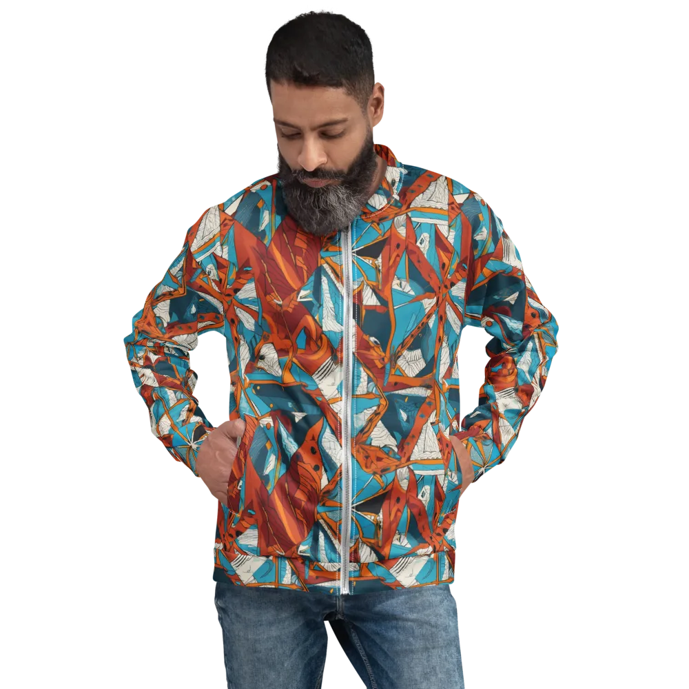 Coral Compass on Bomber Jacket — Front