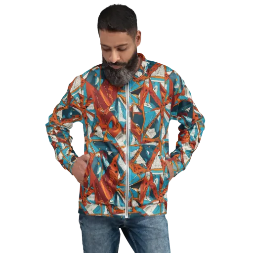 Coral Compass on a Bomber Jacket