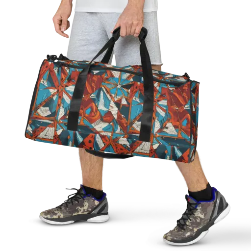 Coral Compass on a Duffle Bag
