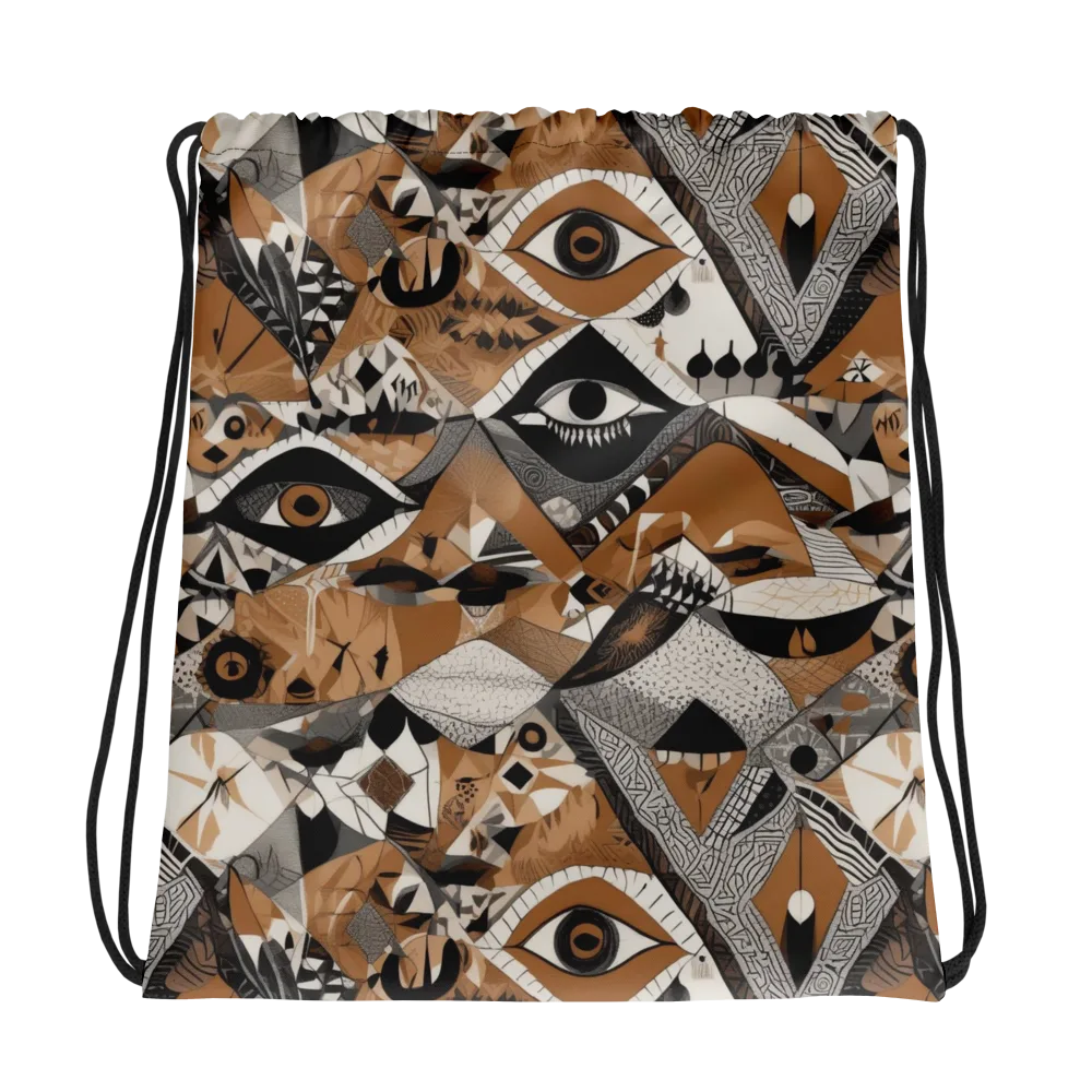 All-seeing Mosaic on Drawstring Bag — Photo