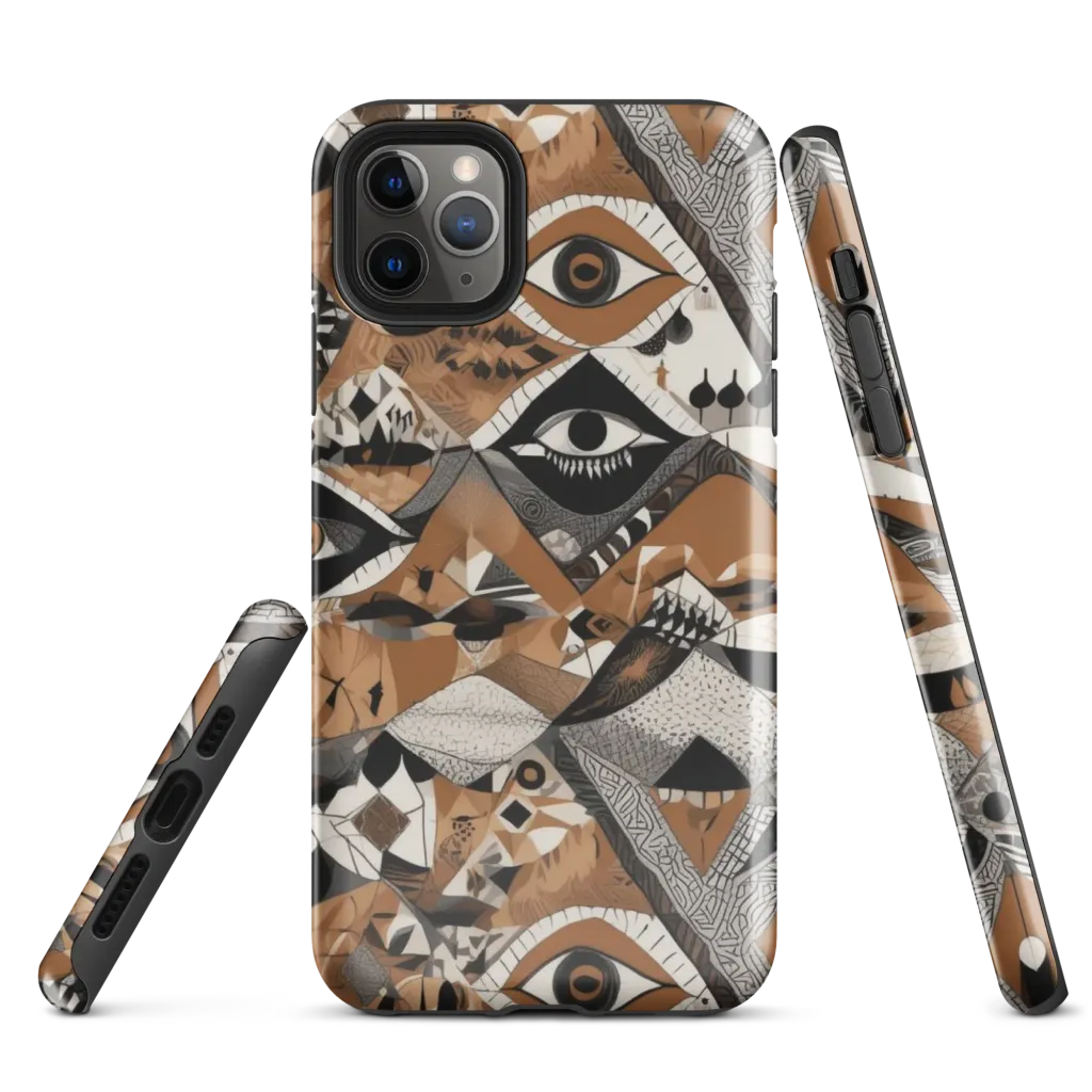 All-seeing Mosaic on Tough Case for iPhone® — Front