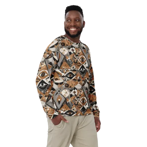 All-seeing Mosaic on a Sweatshirt
