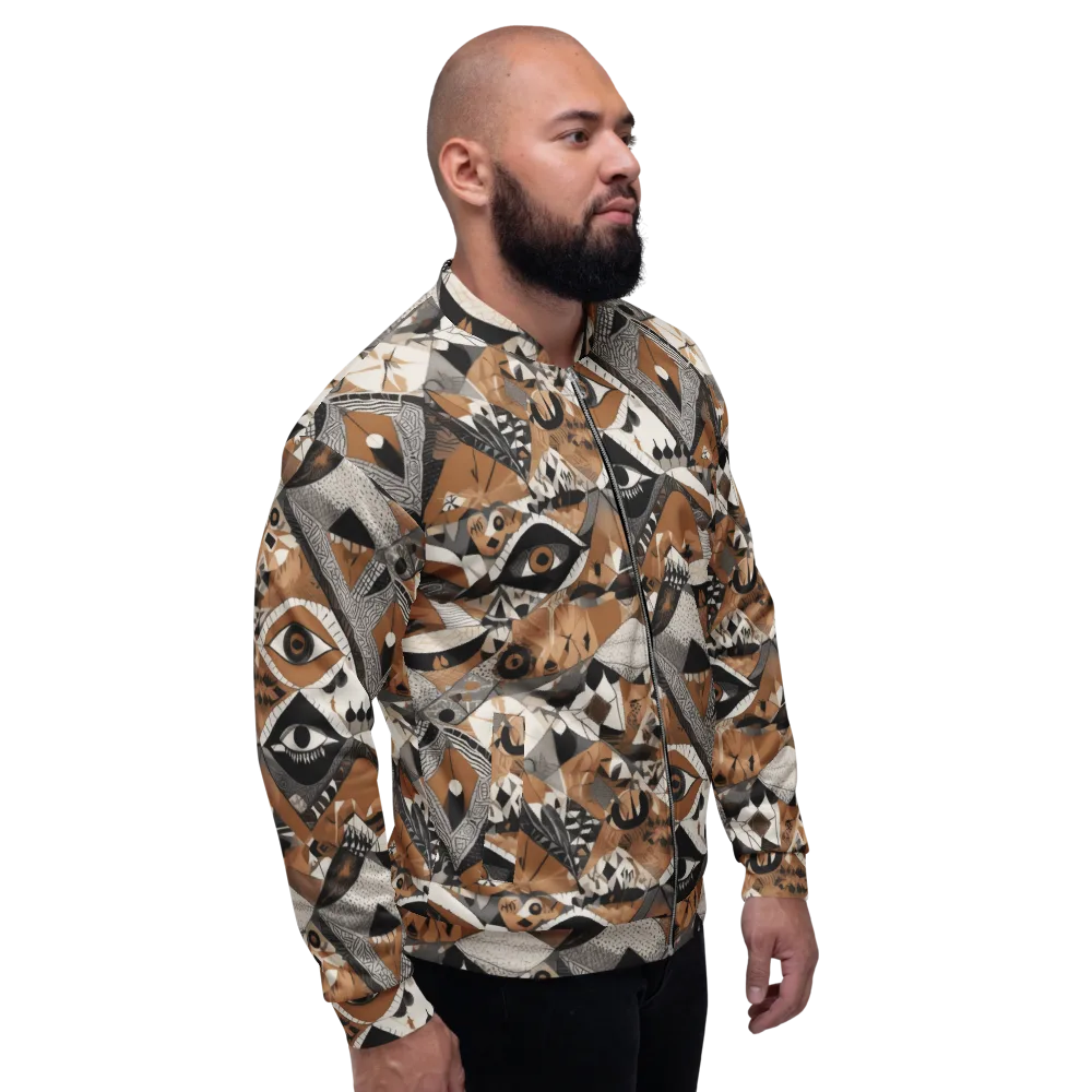 All-seeing Mosaic on Bomber Jacket — Right