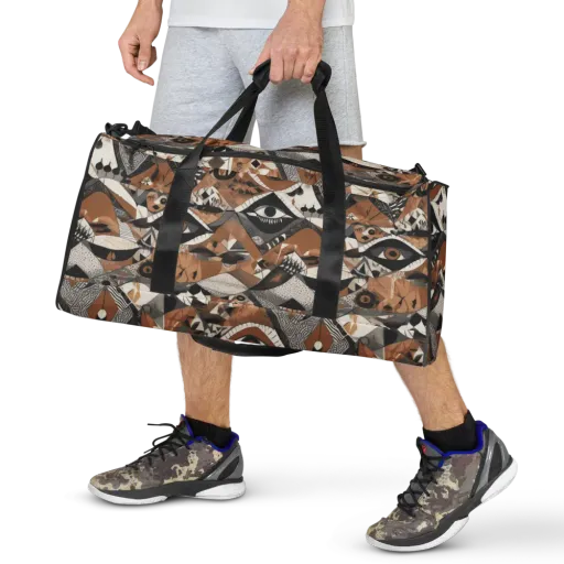 All-seeing Mosaic on a Duffle Bag