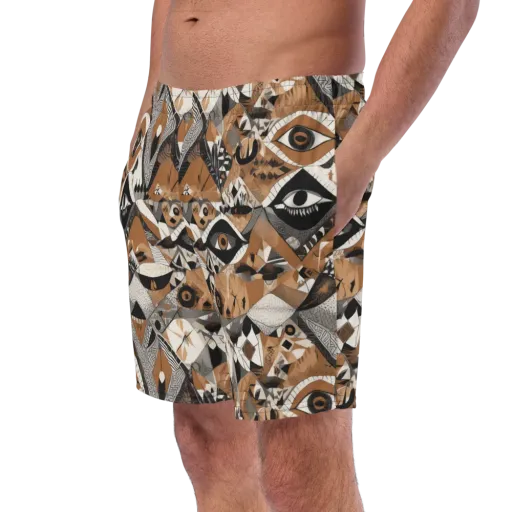 All-seeing Mosaic on a Swim Trunks