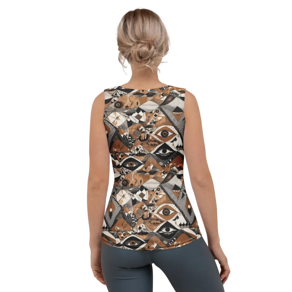 All-seeing Mosaic on Women's Tank Top — Back