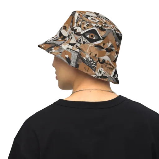 All-seeing Mosaic on a Reversible Bucket Hat