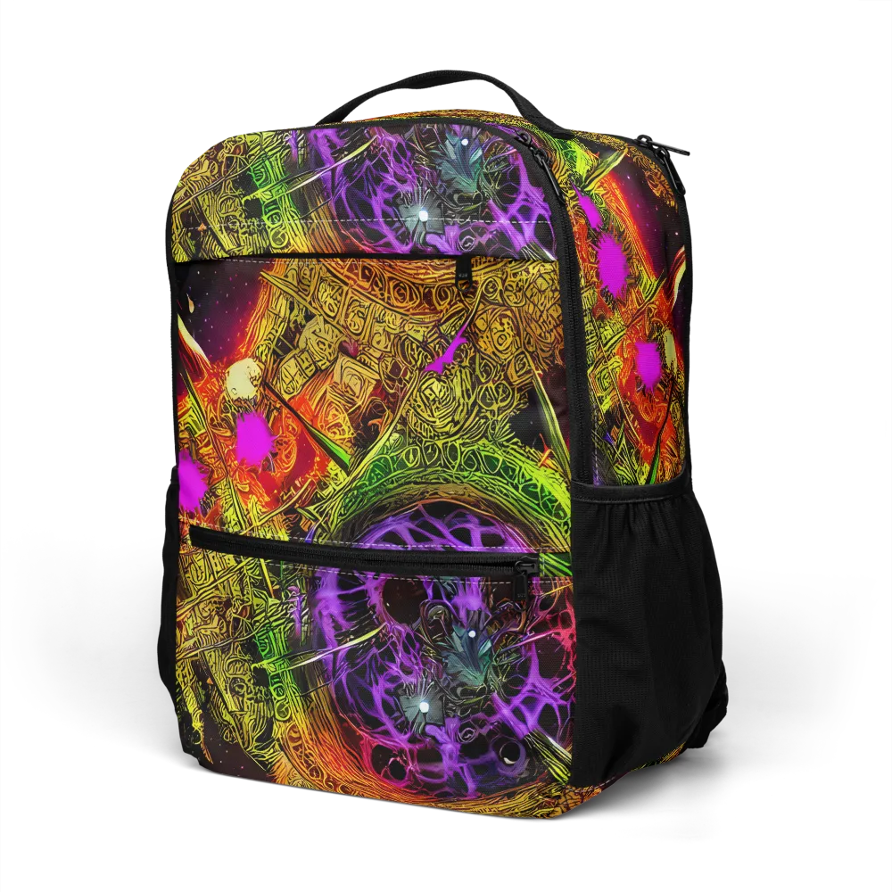 Neon Glyphworks on Utility Backpack — Left Front