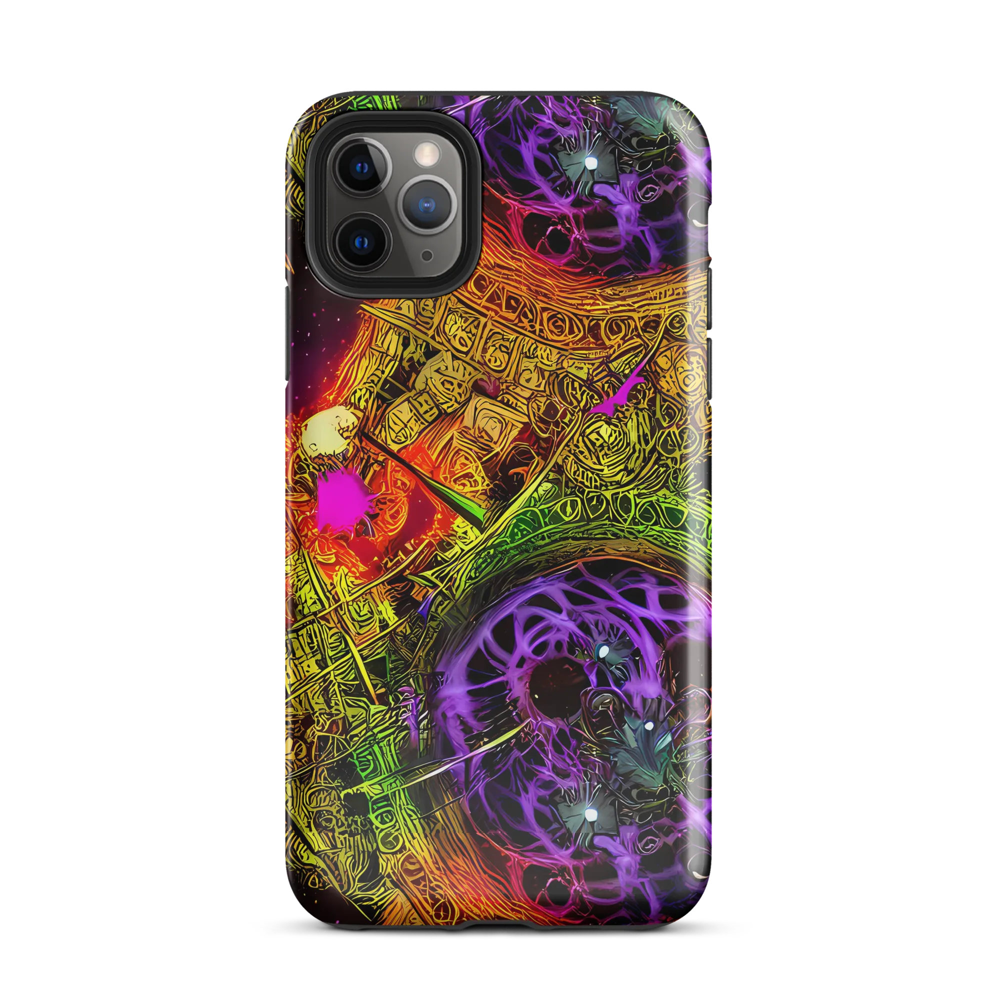 Neon Glyphworks on Tough Case for iPhone® — Front