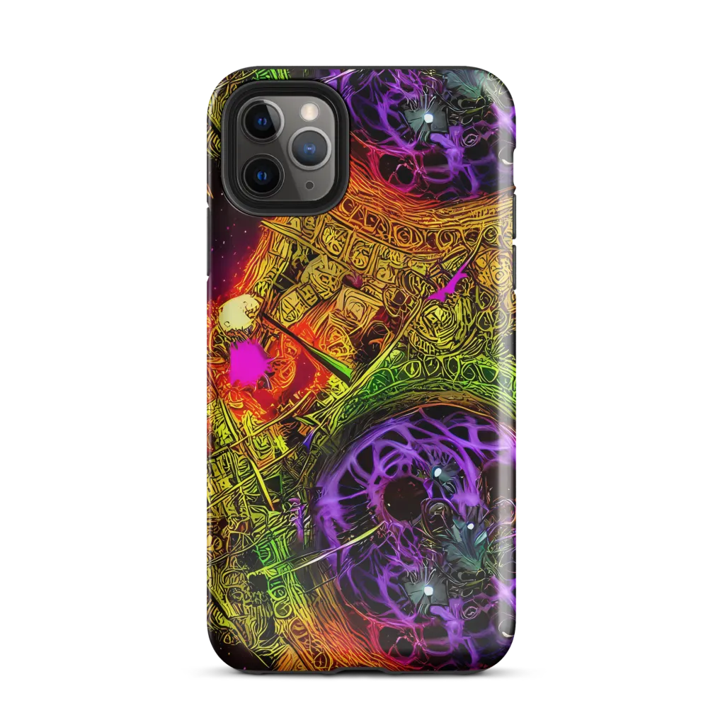 Neon Glyphworks on Tough Case for iPhone® — Front