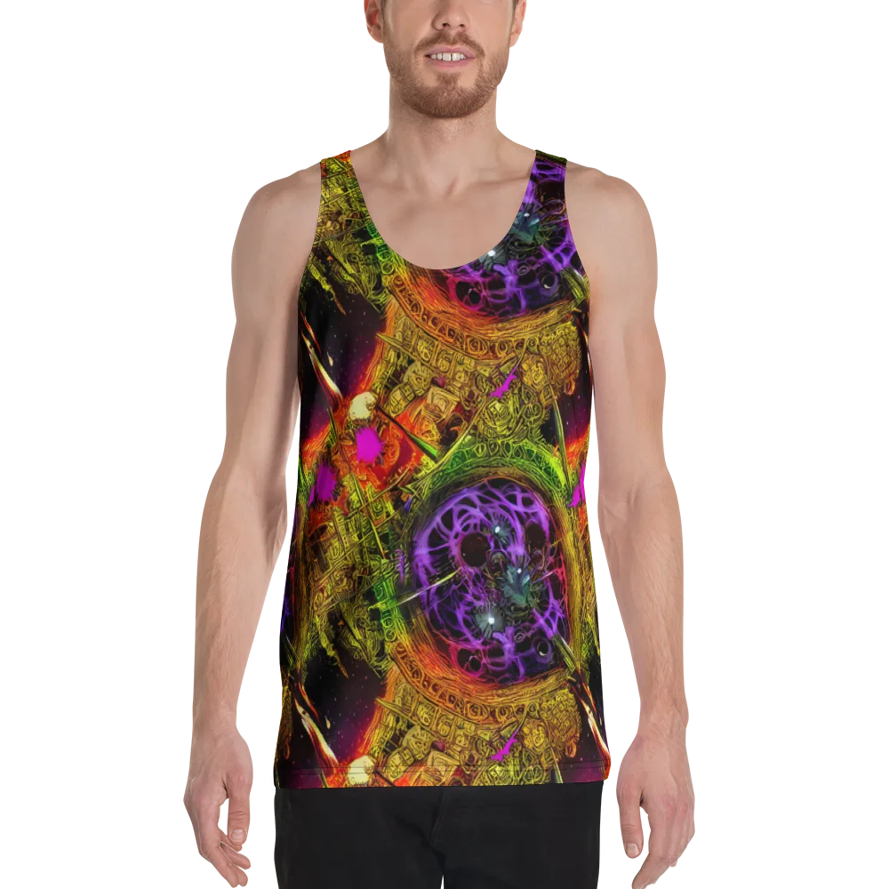 Neon Glyphworks on Men's Tank Top — Front