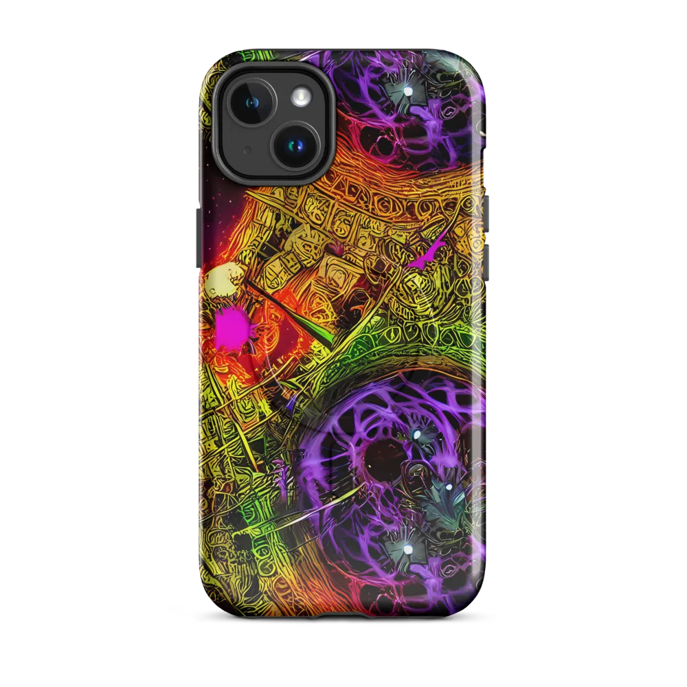 Neon Glyphworks on MagSafe Tough Case for iPhone® — Front