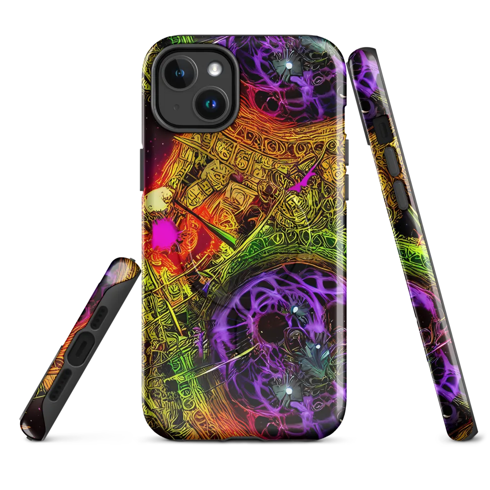 Neon Glyphworks on MagSafe Tough Case for iPhone® — Front
