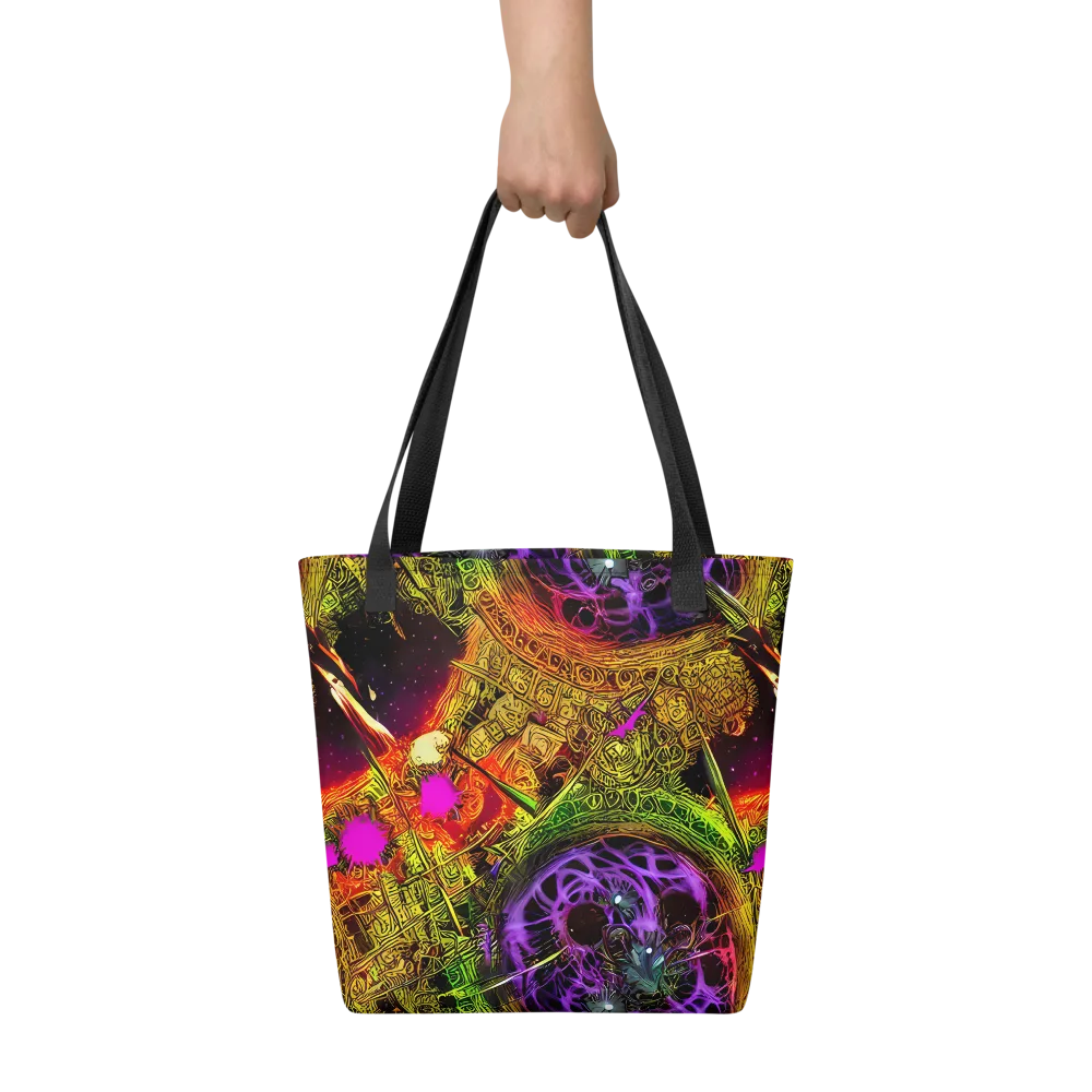 Neon Glyphworks on Tote Bag — Front