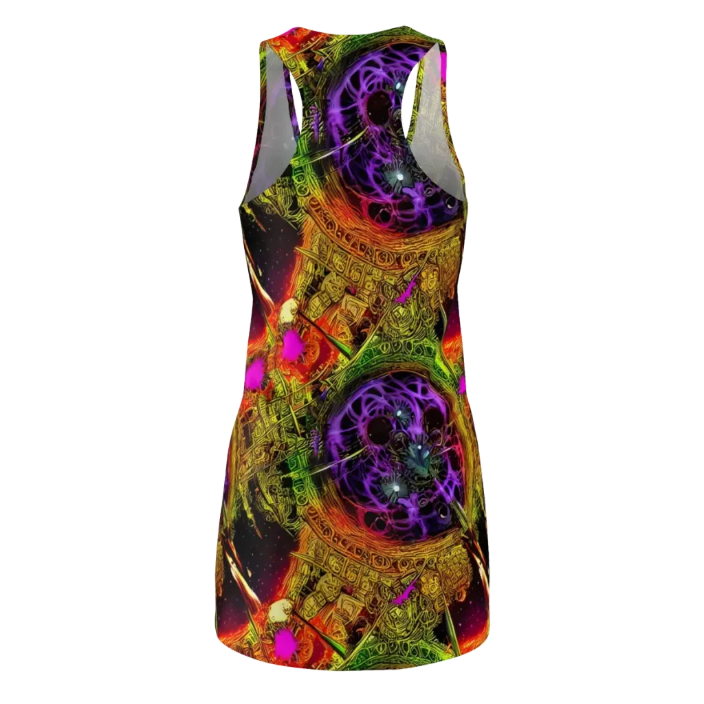 Neon Glyphworks on Racerback Dress — Back