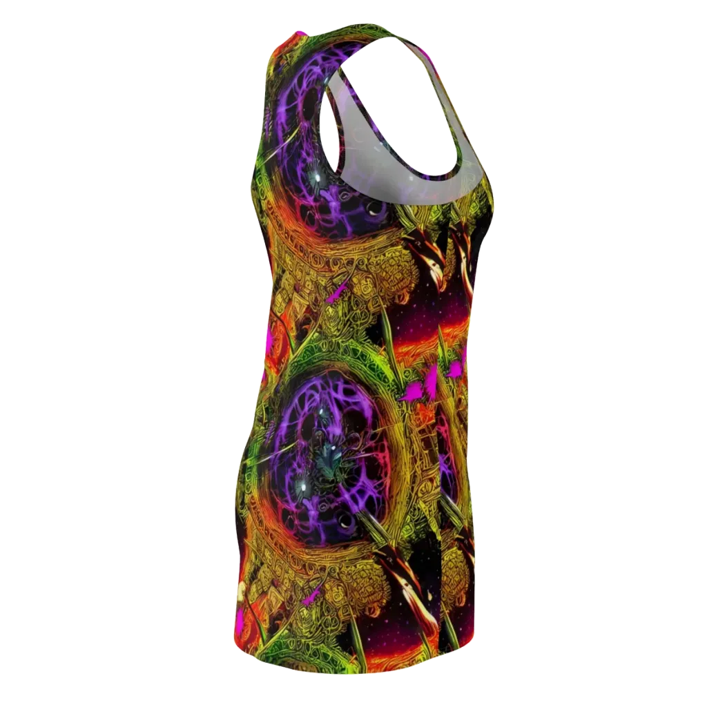 Neon Glyphworks on Racerback Dress — Back Side