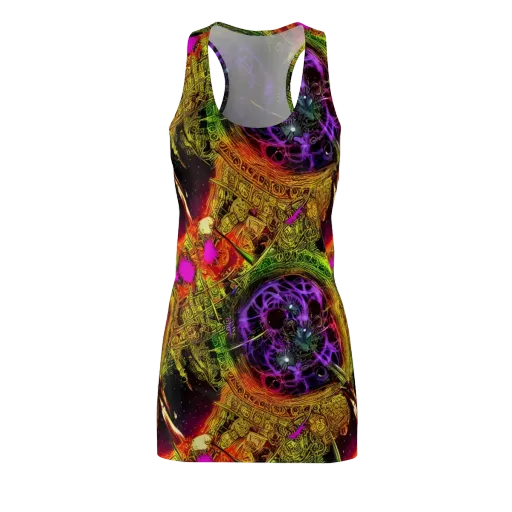 Neon Glyphworks on a Racerback Dress