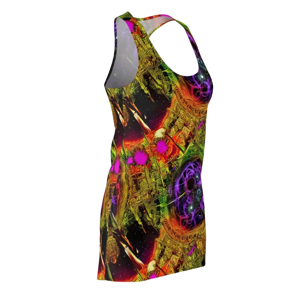 Neon Glyphworks on Racerback Dress — Front Side
