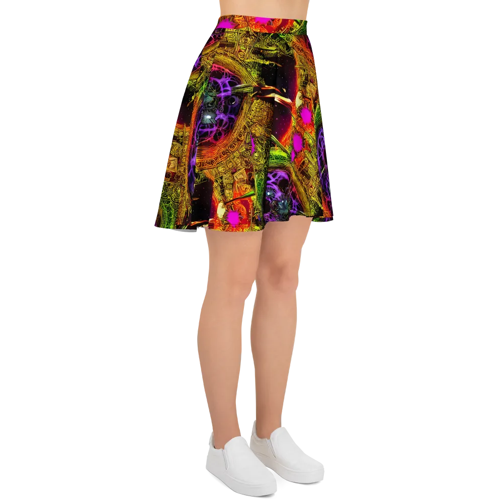 Neon Glyphworks on Skater Skirt — Right