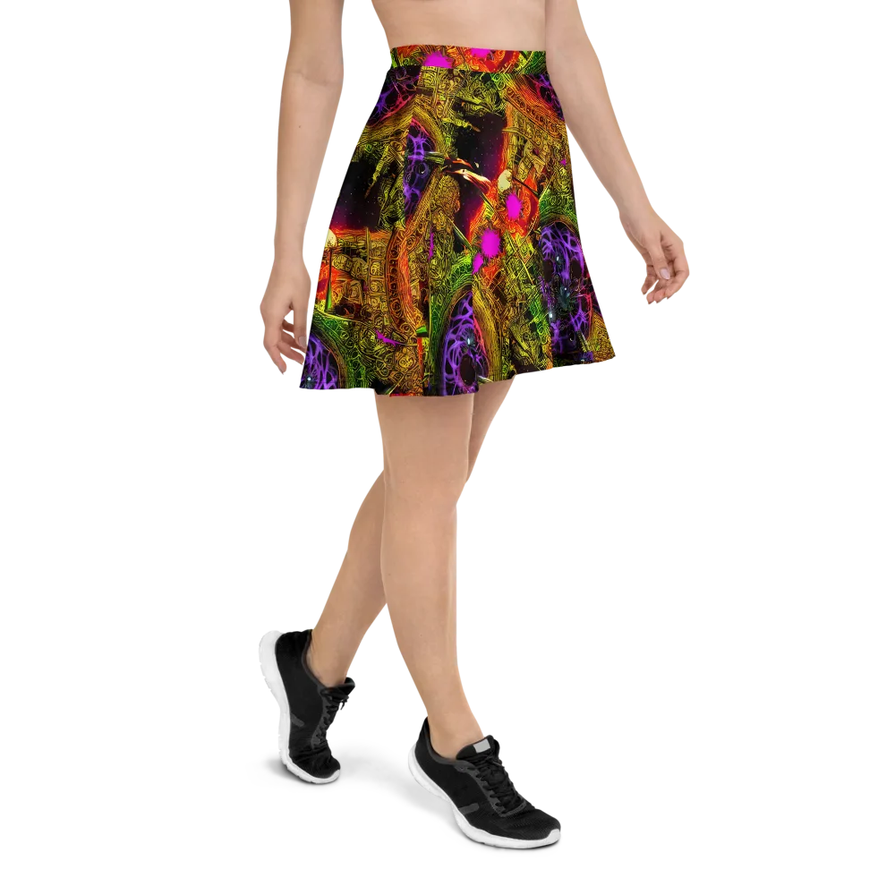 Neon Glyphworks on Skater Skirt — Right