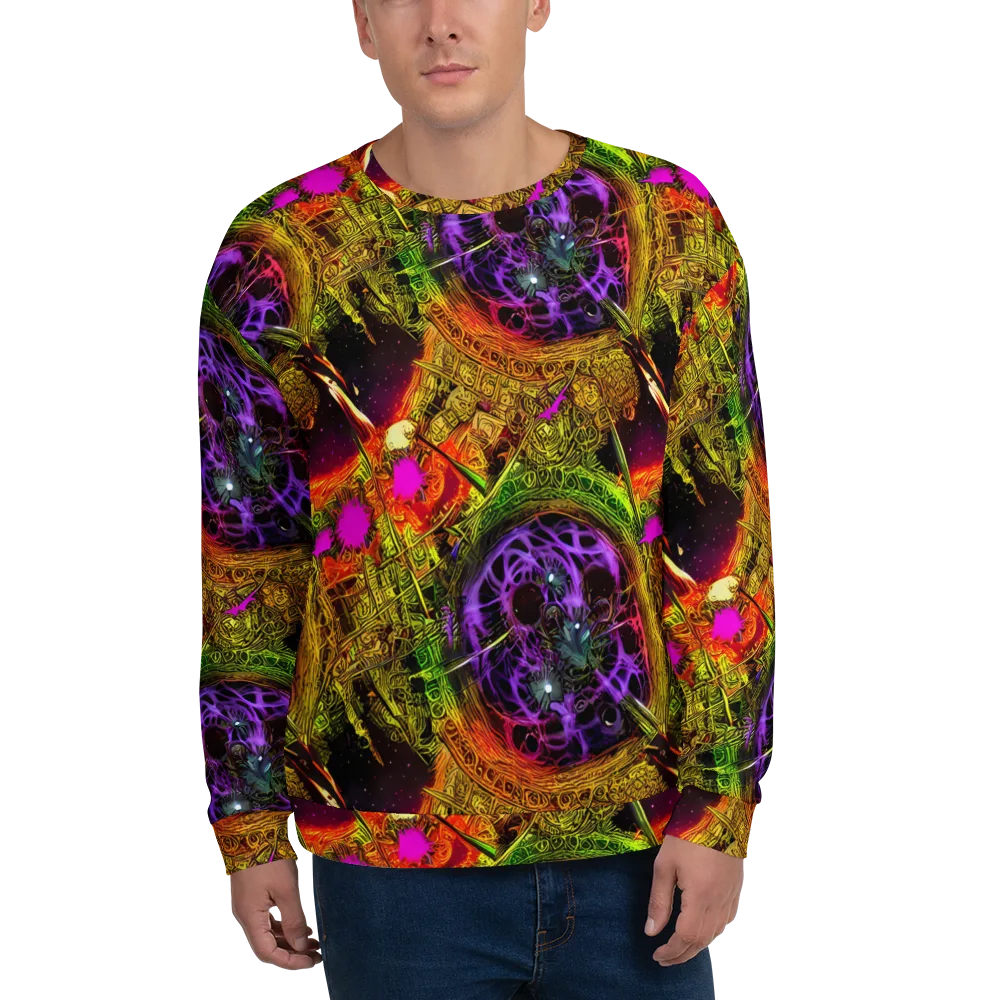 Neon Glyphworks on Sweatshirt — Front