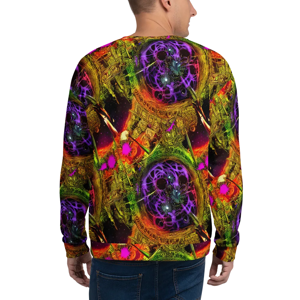 Neon Glyphworks on Sweatshirt — Back