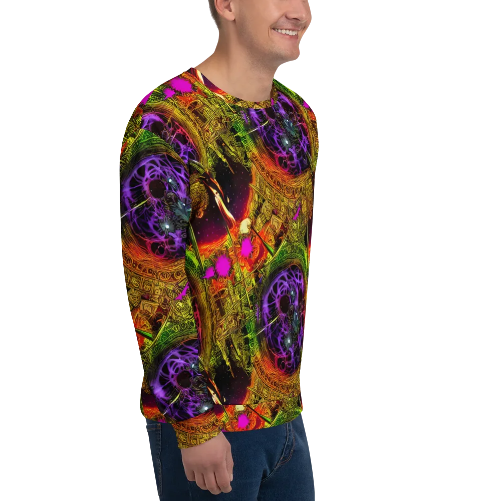 Neon Glyphworks on Sweatshirt — Right Front
